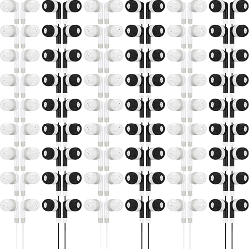 Kigeli Bulk 100 Pack Kids Earbud Headphones – Vibrant Multicolor Wired Earphones for Enhanced Classroom Learning and Group Activities – Disposable 3.5 mm In-Ear Design for Optimal Sound Isolation – Versatile Audio Solution for Schools, Libraries, and Personal Use – Lightweight, Portable, and Easy to Clean for Students and Adults