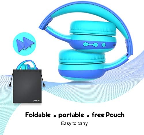 Gorsun Kids’ Purple Cat Ear Bluetooth Headphones – Safe Over-Ear Wireless Headset with 85 d B Volume Limiting, 40-Hour Battery Life, Built-in Microphone, and Bluetooth 5.3 for Toddlers and Young Children – Ideal for Music, Learning, and Playtime Adventures