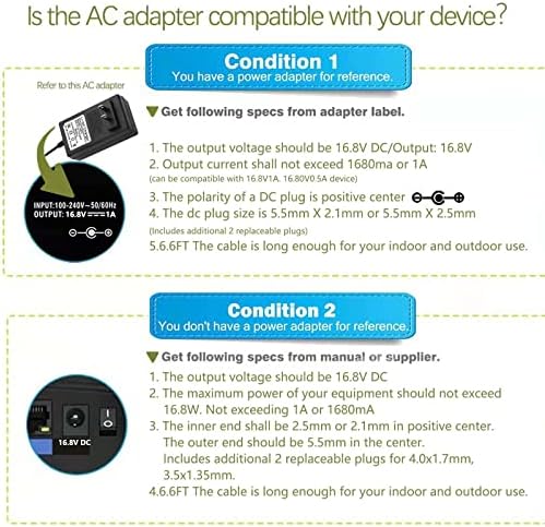 Optimized 16.8 V AC DC Power Supply Adapter for Sonic Massage Guns – Fast Charging Solution for Life Pro Sonic, Youdgee H1 Mini, Mebak 3 & More – Enhanced Compatibility & Reliability for Ultimate Massage Experience