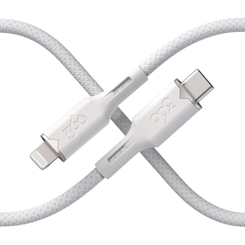 Lightning to USB-C Charging Cable by 360 Electrical – 5 ft MFi Certified, Fast Charge Ready, Durable Tangle-Free Design for Ultimate Convenience and Reliability in Device Charging