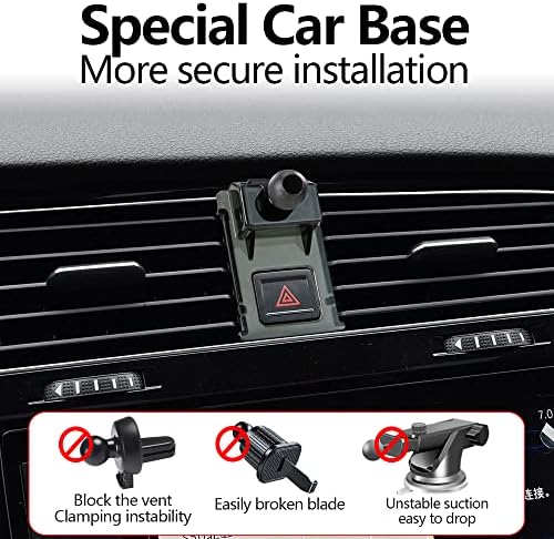 VW Golf 7 MK7 R GTI 2015-2021 Premium Car Phone Holder with 360-Degree Rotation | Enhanced Stability & Hands-Free Navigation | Effortless Installation & Sleek Aesthetic Design | Universal Smartphone Compatibility – Essential Auto Accessory for Modern Drivers