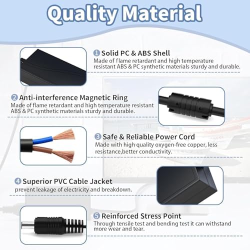 Universal 12 V 5 A Waysse AC DC Power Adapter – Efficient Transformer from 100-240 V to 12 Volt for LED Strip Lights, DVR, NVR, and CCTV Systems – Compact and Versatile Power Supply for Enhanced Device Performance and Compatibility