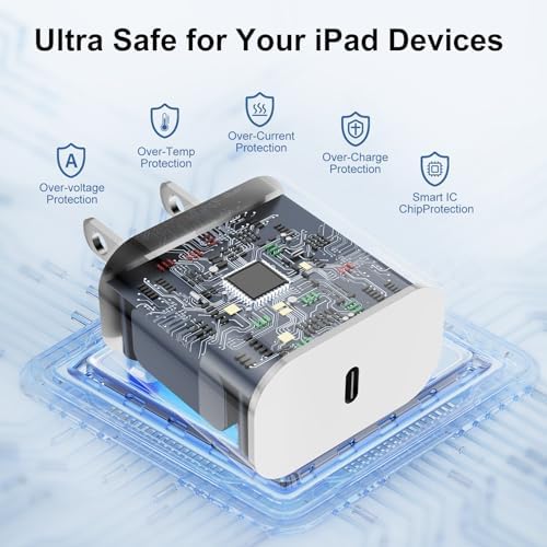 Ultimate 20 W Fast Charging Solution: 10 Ft i Phone 15 Charger with 3 Durable USB-C Cables & Dual Wall Adapters – Compatible with i Phone 15/15 Pro/Pro Max, i Pad Pro, Air Pods, and Samsung Devices for Rapid Power-Up and On-the-Go Convenience