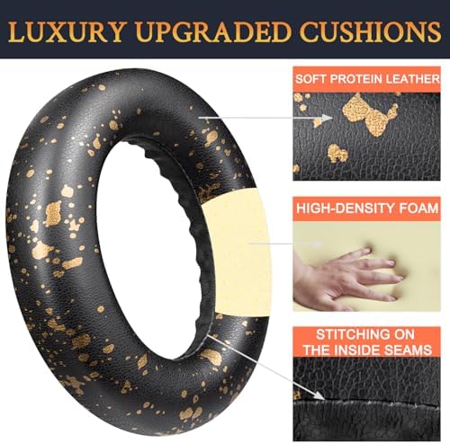 Transform Your Listening Experience with SOULWIT Replacement Earpads for Bose Quiet Comfort Wireless Headphones – Luxurious Ultra-Soft Protein Leather Cushions with Advanced High-Density Noise Cancelling Foam in Elegant Sandstone – Maximum Comfort, Superior Sound Isolation, and Effortless Installation for Extended Headphone Lifespan