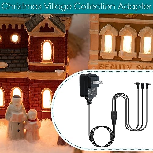 Umigy Dual Pack 4.5 V AC/DC Power Adapter for Lemax Holiday Lighting – Reliable Power Supply for Christmas Micro Displays, Enhanced Compatibility & Performance for Effortless Decor Setup