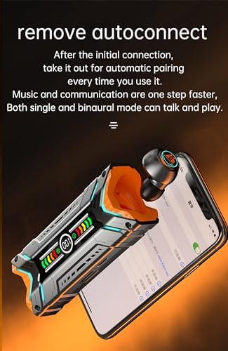 Revolutionary Model 42 True Wireless Earbuds – 2024 Bluetooth 5.3 Sport Headphones with IP7 Waterproof Protection, Effortless Touch Control, Integrated Microphone & LED Battery Indicator for Optimal Performance and Comfort