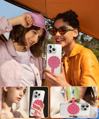 Magnetic Suction Cup Mount for Mag Safe Devices – Effortless Hands-Free Phone Holder with Premium Anti-Slip Silicone Grip for Content Creators – Ultra-Stable, Lightweight Accessory Perfect for Tik Tok and Photography on the Move