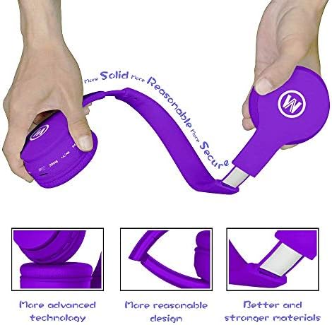 Vibrant Purple Bluetooth Headphones for Kids – Ultimate 60-Hour Playtime, Safe Volume Limiting, Foldable Over-Ear Design, Microphone & AUX Input – Perfect Wireless Headset for School, Home, and Travel Fun