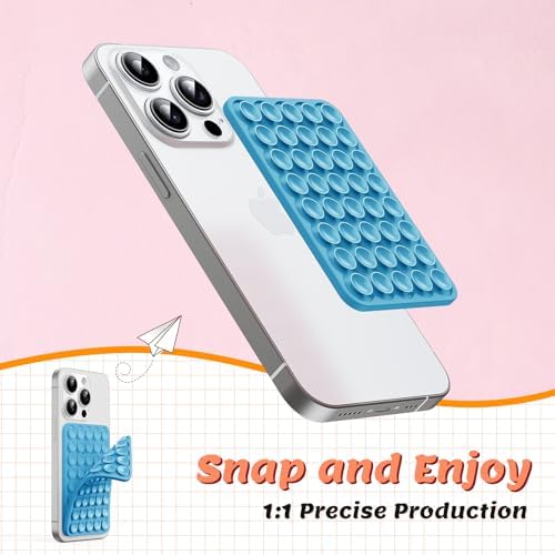 Transform Your Content Creation with the Ultimate Magnetic Phone Mount for Mag Safe Cases – Versatile Silicone Holder for i Phone & Android, Perfect for Selfies, Vlogging, and Shower Streaming – Trendy Light Blue Accessory for Tik Tok Creators and Influencers Seeking Effortless Hands-Free Use