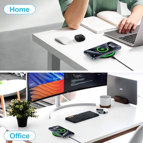 Ultra-Fast 15 W Wireless Charging Pad with 18 W Quick Charger Block – All-in-One Qi-Enabled Power Solution for Samsung Galaxy S25 Edge Ultra, Z Fold 6, Flip 6, S24, S23, S22, S21, S20 – Effortless, High-Speed Charging with Smart Protection and Non-Slip Design for Home or Office Use