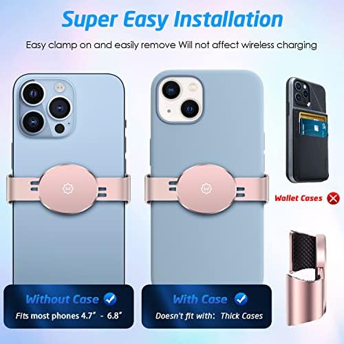 Wix Gear Magnetic Phone Clamp for Car Mount – Durable Metal Clip for Effortless Attachment and Removal – Universal Compatibility with Wireless Charging – Streamlined Design for Safe Navigation and Calls – Essential Accessory for Modern Drivers