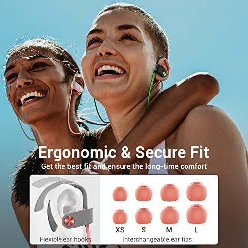 Ultimate Bluetooth 5.3 Waterproof Sports Earbuds – IPX7 Rated, 16-Hour Playtime, Noise Cancelling Mic, and Powerful Hi-Fi Bass for Active Lifestyles – Ideal for Gym and Running Enthusiasts