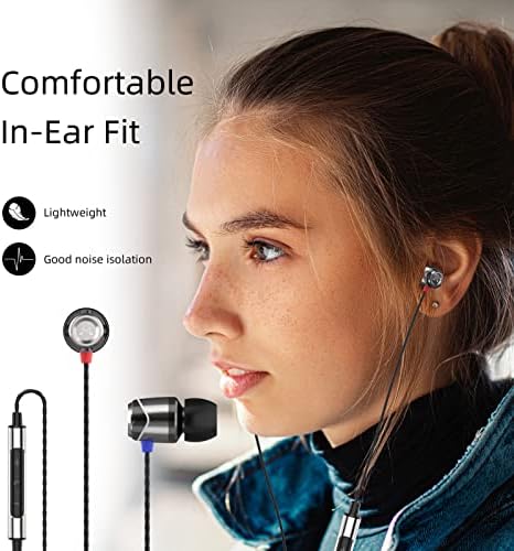 Unleash the Power of Sound with Sound MAGIC E10 C Wired Earbuds – Hi-Fi Stereo Earphones Featuring Noise Isolation, Enhanced Bass, and Integrated Microphone for Clear Calls – Tangle-Free Cord in Sleek Gunmetal Finish for Ultimate Durability and Compatibility Across Devices