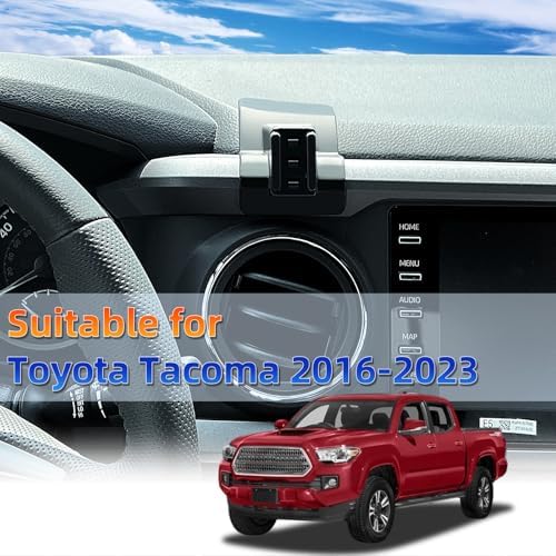 Upgrade Your Toyota Tundra or Sequoia Driving Experience with the 360° Rotating Mag Safe Phone Holder – Premium Dashboard Mount Designed for 2020-2025 Models, Ensures Safety, Accessibility, and Sleek Aesthetics Without Air Vent Obstruction