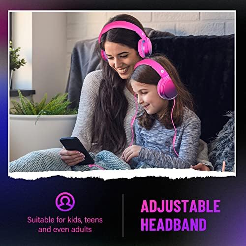 Rockpapa Ultra-Light Foldable Wired Headphones with Integrated Microphone – Premium Stereo Sound for All Ages, Perfect for Travel with Tangle-Free Cord and 3.5 mm Compatibility – Sleek Black/Grey Design for Everyday Listening and Virtual Meetings