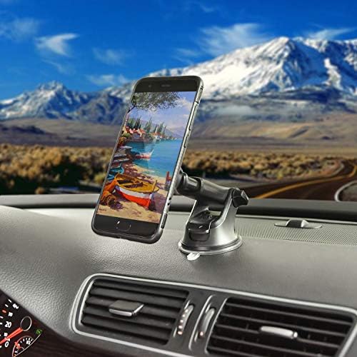 APPS2 Premium Mag Safe Car Mount for i Phone 16/15/14/13/12 – Advanced Dashboard Holder with Strong Suction & Wireless Charging Compatibility – Perfect for Safe Navigation and Hands-Free Calls