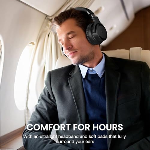 Elevate Your Sound Experience with E7 Active Noise Cancelling Headphones – Unrivaled Over-Ear Comfort for All-Day Listening, Rich HD Audio Quality for Audiophiles – Ideal for Travel, Work, & Thoughtful Gifting – Advanced Bluetooth Connectivity for Effortless Pairing and Immersive Enjoyment