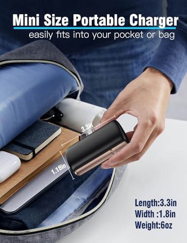 Ultra-Compact 10,000 m Ah Mini Power Bank with Fast Charge Technology – Integrated USB-C & i Phone Charging Cable Hidden in Lanyard – LCD Battery Status Display – Travel-Friendly Lipstick Design for Quick On-the-Go Power – Compatible with i Phone 6-16 Series, Samsung, Moto, LG & More – Charge Your i Phone to 60% in Just 30 Minutes – Perfect for Jetsetters and Daily Commuters