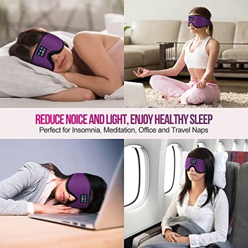 Ultimate Bluetooth Sleep Mask with High-Definition Sound: Perfect for Side Sleepers Seeking Unmatched Comfort and Entertainment – Experience Enhanced Connectivity, Crisp Audio, and Stylish Relaxation for Restful Nights and Mindful Moments – Ideal Gift for Music Lovers and Meditative Souls