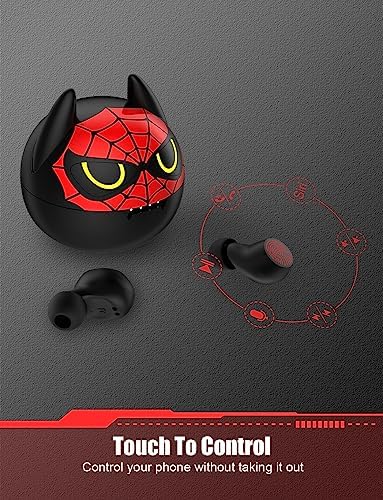 Charming Bluetooth Earbuds for Kids – Waterproof Noise-Cancelling In-Ear Headphones with Adorable Pig and Cat Designs – Comfortable Stereo Sound Perfect for Young Music Lovers and Learning – Durable, Easy-to-Clean Wireless Headset with Broad Device Compatibility – Engage Your Child’s Audio Experience with Fun and Functionality