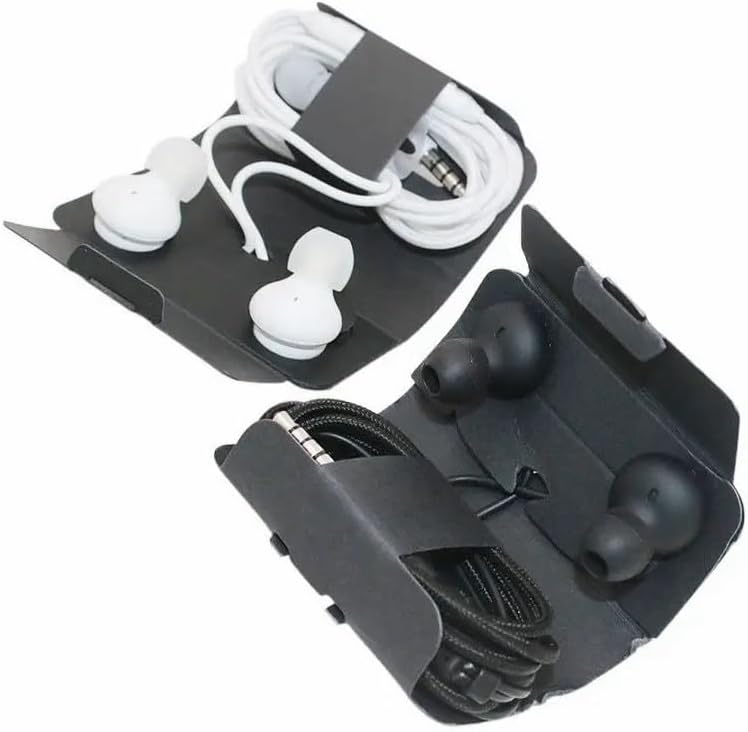 Transform Your Sound Experience: Durable Nylon-Braided Stereo Headphones with 3.5 mm Jack & Type C to Aux Adapter – Perfectly Compatible with Samsung Galaxy S10, S8, S4, S6 – Enjoy Rich Audio Quality, Comfort, and Sleek Black Design for Extended Listening Sessions