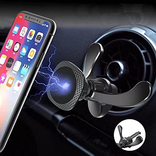 Sleek Magnetic Car Vent Phone Holder for Mercedes-Benz, Ford Mustang, Mini Cooper & Fiat 500 – Universal Hands-Free Mount with Strong Magnetic Grip for Circular AC Vents – Effortless Installation, Enhanced Safety & Stylish Design