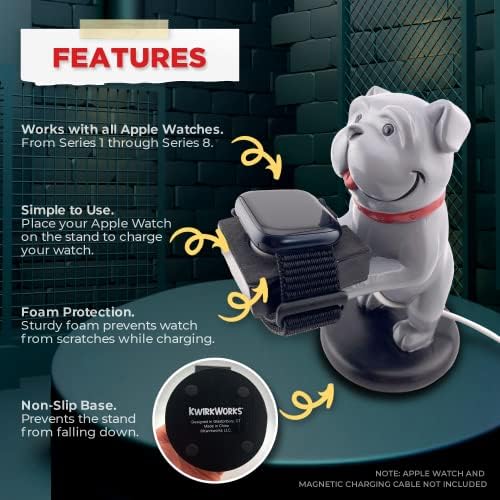 Charming Cat-Themed Apple Watch Charging Stand – Non-Slip Dock for All Series 1-8 | Foam-Guarded Design for Ultimate Protection and Quick Charging – Perfect Gift for Cat Lovers and Smartwatch Enthusiasts