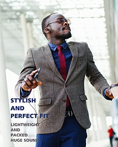 PALOVUE USB Type C In-Ear Headphones with Microphone & Volume Control – Advanced Noise Isolation Earbuds for Seamless Compatibility with Google Pixel, Samsung, One Plus, Huawei, Sony, & Mac Book – Exceptional Sound Clarity & Ergonomic Comfort for Daily Commutes, Workouts, and Entertainment