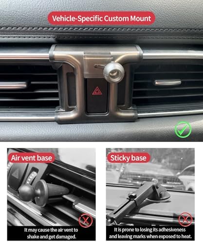 Mazda CX-5 2017-2025 Premium 360° Rotating Phone Holder – Ultimate Mobile Navigation Mount for Safe Driving and Stylish Interior – Effortless Installation with Superior Durability and Perfect Fit Accessory