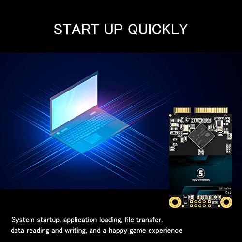 Maximize Your Computing Power with a 128 GB m SATA SSD – High-Speed SATA 3 Solid State Drive for Laptops & Desktops, Enhanced 3 D NAND Technology for Unmatched Durability and Performance, Ideal for Gamers and Professionals Seeking Reliable Storage Solutions