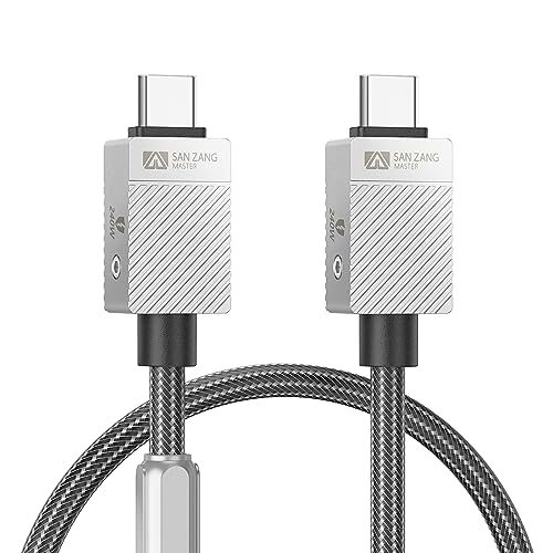SAN ZANG MASTER 240 W USB C to C Charging Cable – High-Speed 1.6 FT Type C Charger for Mac Book Pro/Air, i Pad Pro, and Samsung S23/22/21/20 – Durable & Efficient Power Delivery for Ultimate Device Compatibility