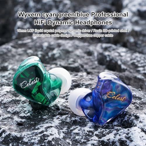 Discover the QOA Celest Wyvern Black Hi-Fi Wired In-Ear Monitors – Engineered with a Cutting-Edge Dynamic Driver for Deep Bass and Crystal Clear High Frequencies | Unique Artisan Hand-Painted Faceplate for Distinctive Personal Style | Durable Detachable 0.78 2-Pin Cable for Enhanced Longevity and Customization | Ergonomically Designed for Ultimate Comfort, Ideal for Gamers, Musicians, and Audiophiles | Versatile 3.5 mm Connector Ensures Compatibility Across All Devices. Experience Exceptional Sound Quality and Unique Aesthetic Appeal in One Premium Package.