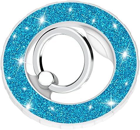 Magnetic Phone Ring Holder Stand – Adjustable Finger Grip with Enhanced Stability and Style for i Phone 12-15 Series – Collapsible Kickstand with Superior 80% Magnetic Strength, Sleek Blue Design for Wireless Charging Compatibility – Ultimate Protection and Versatile Angle Adjustment for Seamless Use
