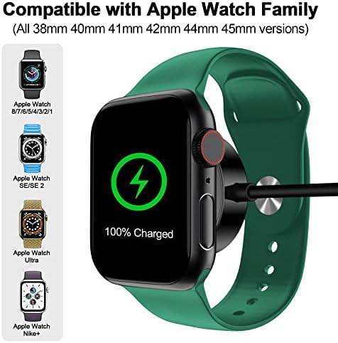 Magnetic Fast Charging Cable for Apple Watch – Portable 1.6 FT Wireless Charger Compatible with All i Watch Series Ultra/10/9/8/7/6/SE/SE2/5/4/3 – Quick Connection & Enhanced Durability for Effortless Charging