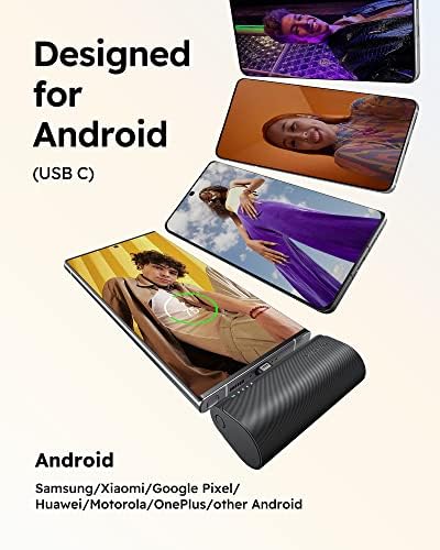 VEGER Ultra-Compact 5000 m Ah USB-C Power Bank – 20 W Fast Charging Mini Battery Pack for i Phone 16, Samsung Galaxy S25/S24/S23, Google Pixel, and More – Lightweight Travel Essential with Enhanced Safety Features