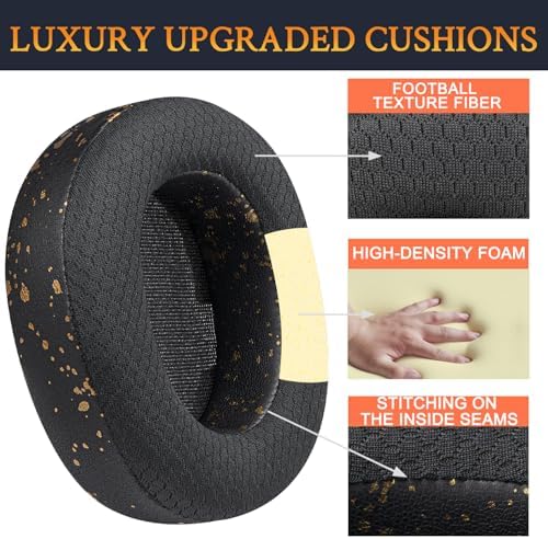 Ultimate Comfort Upgrade: SOULWIT High-Density Mesh Replacement Earpads for Steelseries Arctis Nova Pro Wireless Headphones – Enhanced Noise Isolation Foam Cushions for Immersive Sound Quality – Sleek Black Design