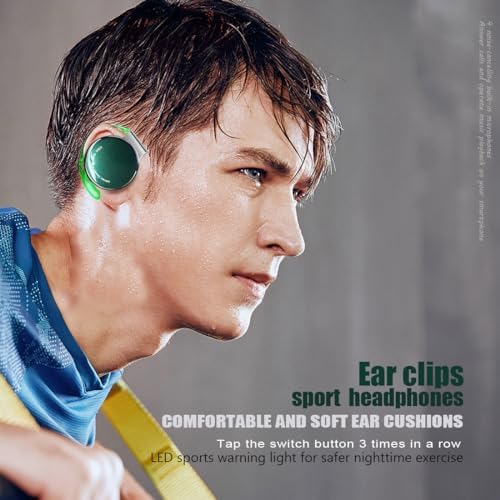 Premium Open-Ear Bluetooth Headphones V5.3 – Secure Fit Sports Audio with Advanced Noise Cancellation, Long Battery Life, and Universal Compatibility for Fitness, Commuting, and Everyday Use