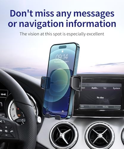 Premium 360° Rotating Phone Holder for 2015 Mercedes Benz GLA/CLA-Class – 5.8″ Screen Auto Mount for Effortless Navigation & Hands-Free Communication – Stylish and Easy-to-Install Car Accessory for Enhanced Safety and Driving Comfort