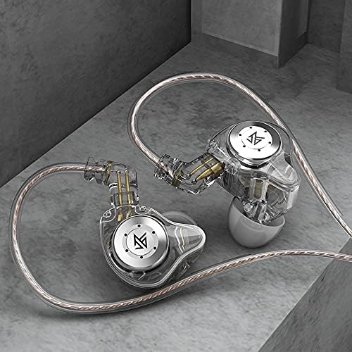 KZ EDX PRO IEM Earphones – Premium 10 mm Dual Magnetic Dynamic Driver Wired Earbuds with Removable C Pin Cable and Built-in Mic in Stylish Cyan – Immerse Yourself in High-Fidelity Sound Quality and Ergonomic Comfort for Every Listening Occasion