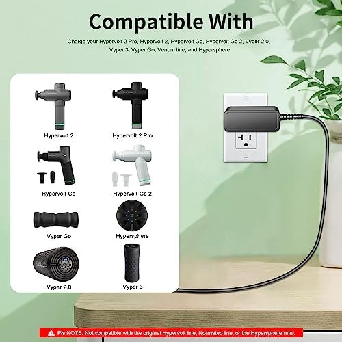 High-Efficiency 18 V AC Power Adapter for Hyperice Hypervolt GO Massage Gun – Quick Charge Replacement Supply for Models 55000 001-00, 55000-001-00, 55000001-00, 5500000100 – Essential Accessory for Enhanced Deep Tissue Recovery and Relaxation