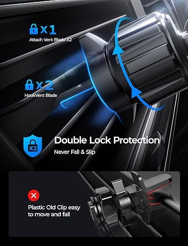 Revolutionize Your Drive with the LISEN i Phone 16 Mag Safe Car Charger Mount – Lightning-Fast 15 W Wireless Power for i Phone 16, 15, 14, 13 & 12 Models, Sleek Silver Air Vent Design for Effortless Navigation and Hands-Free Convenience, Ultimate Compatibility for Modern Drivers