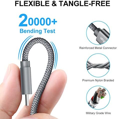 CLEEFUN 26 ft Long USB C Charging Cable – Premium Nylon Braided USB A 2.0 to Type C Cord for Fast Charging & Data Transfer, Ideal for PS5 Controller, Nintendo Switch, Galaxy Note, and USB-C Devices – Unmatched Durability and Flexibility