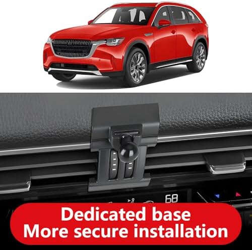 Mazda CX-90 and CX-70 2024-2025 Car Phone Holder – Premium Smartphone Mount with 360-Degree Rotation for Safe Navigation – Sleek Interior Accessory for Hands-Free Driving and Easy Installation