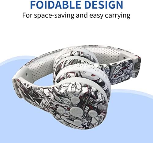 Light Blue Kids Bluetooth Headphones – Safe 93 d B Volume Limitation for Ear Protection – Foldable & Travel-Friendly Design – Built-in Microphone for Hands-Free Calls – Comfortable Wireless Headphones for Toddlers and Children – Perfect for School, Home, and Fun Activities