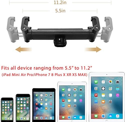 Marine-Grade Adjustable Tablet & Smartphone Mount – Lycan Series 360° Rotatable Handlebar Holder for i Pad Pro, Galaxy Tab & i Phone – Secure Device Management for Boats with Quick Release Functionality – Elevate Your Nautical Adventures with Universal Compatibility & Robust Design