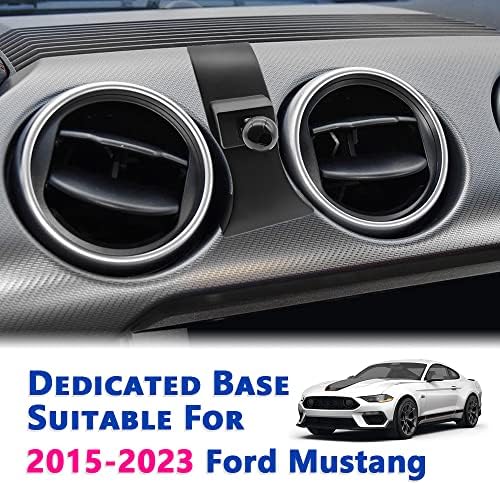 Ford Mustang 2015-2023 Car Phone Mount – Thick Case Compatible Air Vent Holder for Ultimate Navigation Convenience – Hands-Free Cell Cradle Accessory for All Smartphones – Easy Installation & Adjustable Viewing Angles for Enhanced Driving Safety