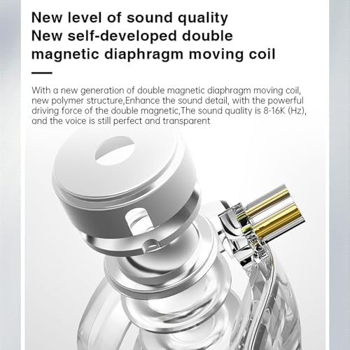 ND Venus High-Fidelity In-Ear Monitor Headphones – Premium Wired Earbuds Featuring 10 mm Dual Magnetic Drivers for Superior Audio Clarity – Ergonomically Designed for Comfort with Detachable Cable and Integrated Mic – Ideal for Gamers and Audiophiles – Versatile 3.5 mm Compatibility for Seamless Sound Connection – Perfect for Extended Listening and Immersive Gaming Experiences