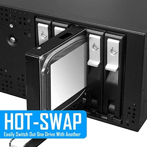 Kingwin Universal Hot Swap Mobile Rack for 2.5” & 3.5” SSD/HDD – Effortless Internal Tray-Less SATA Hard Drive Backplane Enclosure with 6 Gbps Support for SATA I/II/III & SAS I/II – Ultimate Flexibility and Enhanced Data Transfer Speed for Efficient Storage Management