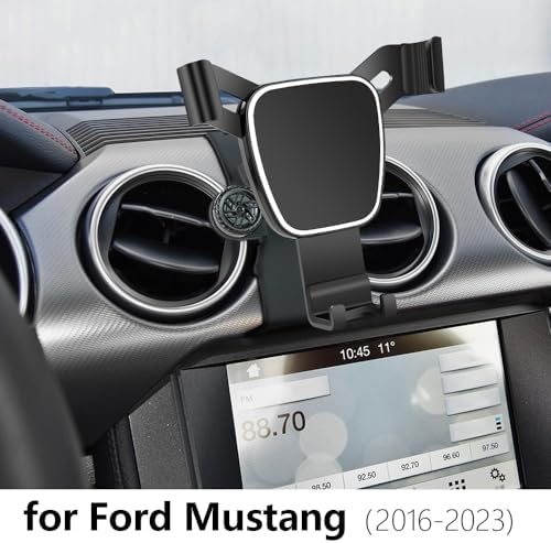 Premium Car Phone Holder for 2024-2025 Ford Mustang Coupe & Convertible – Secure Dashboard Mount for Effortless Navigation & Enhanced Driving Experience – Tailored Fit, 360° Rotation, Easy Installation, Universal Smartphone Compatibility – Elevate Your Interior Aesthetics with Durable Auto Accessory
