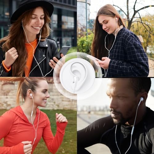 Elevate Your Audio Experience with Premium USB C Earbuds – Ultimate Noise Cancelling Wired Headphones for i Phone 15 and Galaxy Devices, Featuring Built-In Mic & Remote Control for Effortless Calls and Music Management, Exceptional Comfort and Clarity for All-Day Listening – Perfect for Commuters and Audiophiles Alike